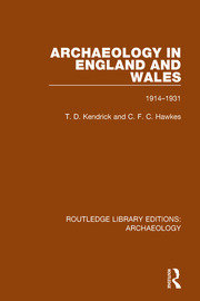 Archaeology in England and Wales 1914 - 1931 book cover