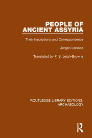 People of Ancient Assyria: Their Inscriptions and Correspondence book cover