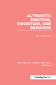 Altruistic Emotion, Cognition, and Behavior book cover