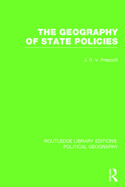 The Geography of State Policies (Routledge Library Editions: Political Geography) book cover