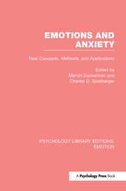 Emotions and Anxiety: New Concepts, Methods, and Applications book cover