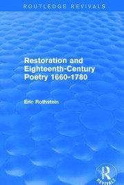 Restoration and Eighteenth-Century Poetry 1660-1780 (Routledge Revivals) book cover