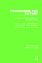Programme for Victory (Works of Harold J. Laski) book cover