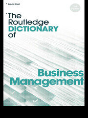 The Routledge Dictionary of Business Management book cover