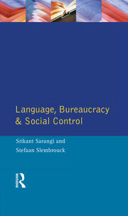 Language, Bureaucracy and Social Control book cover