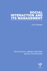 Social Interaction and its Management book cover