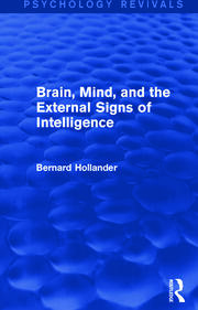 Brain, Mind, and the External Signs of Intelligence book cover