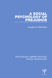 A Social Psychology of Prejudice book cover
