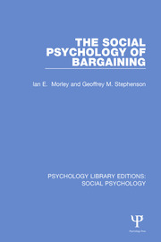 The Social Psychology of Bargaining book cover