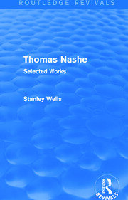 Thomas Nashe (Routledge Revivals): Selected Works book cover