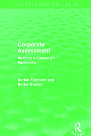 Corporate Assessment (Routledge Revivals): Auditing a Company book cover