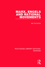 Marx, Engels and National Movements book cover