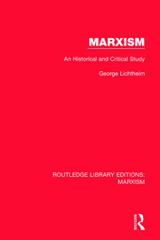 Marxism: An Historical and Critical Study book cover