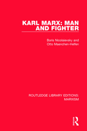 Karl Marx: Man and Fighter book cover