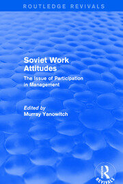Revival: Soviet Work Attitudes (1979) book cover