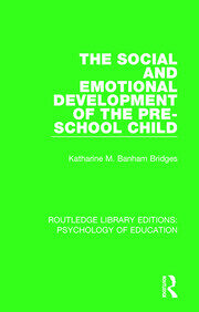 The Social and Emotional Development of the Pre-School Child book cover