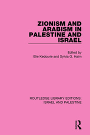 Zionism and Arabism in Palestine and Israel book cover