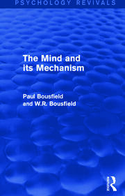 The Mind and its Mechanism book cover