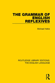 The Grammar of English Reflexives book cover