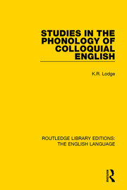 Studies in the Phonology of Colloquial English book cover