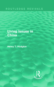 Living Issues in China (Routledge Revivals) book cover
