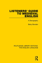 Listeners' Guide to Medieval English: A Discography book cover