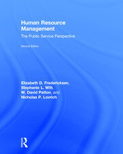 Human Resource Management: The Public Service Perspective book cover