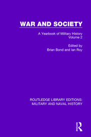 War and Society Volume 2: A Yearbook of Military History book cover