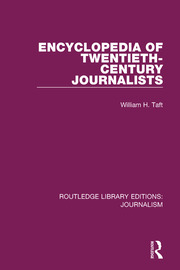 Encyclopaedia of Twentieth Century Journalists book cover