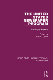 The United States Newspaper Program: Cataloging Aspects book cover