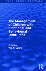The Management of Children with Emotional and Behavioural Difficulties book cover
