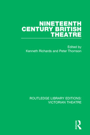 Nineteenth Century British Theatre book cover
