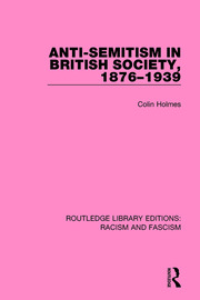 Anti-Semitism in British Society, 1876-1939 book cover