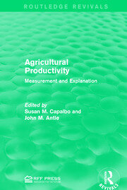 Agricultural Productivity: Measurement and Explanation book cover