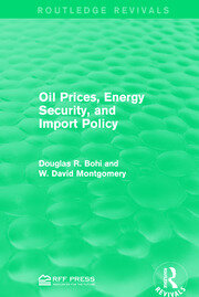 Oil Prices, Energy Security, and Import Policy book cover