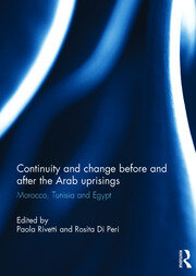 Continuity and change before and after the Arab uprisings: Morocco, Tunisia, and Egypt book cover