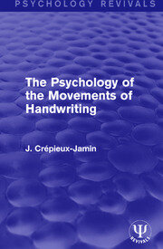 The Psychology of the Movements of Handwriting book cover