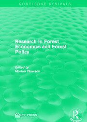 Research in Forest Economics and Forest Policy book cover