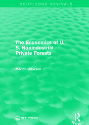 The Economics of U.S. Nonindustrial Private Forests book cover