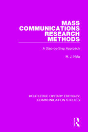 Mass Communications Research Methods: A Step-by-Step Approach book cover