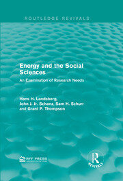 Energy and the Social Sciences: An Examination of Research Needs book cover