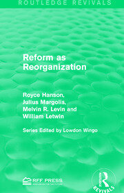 Reform as Reorganization book cover