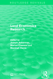 Land Economics Research book cover