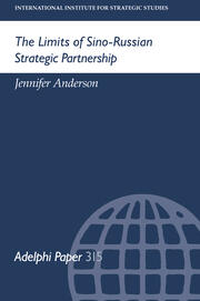 The Limits of Sino-Russian Strategic Partnership book cover