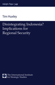 Disintegrating Indonesia?: Implications for Regional Security book cover
