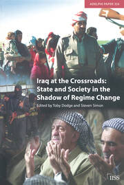 Iraq at the Crossroads: State and Society in the Shadow of Regime Change book cover