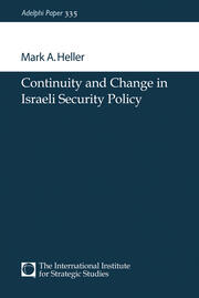 Continuity and Change in Israeli Security Policy book cover