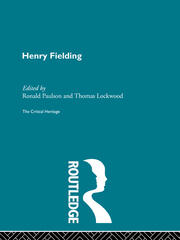Henry Fielding: The Critical Heritage book cover