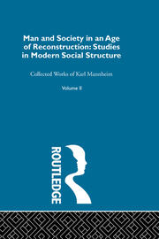 Man and Society in an Age of Reconstruction book cover