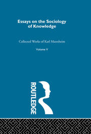 Essays on the Sociology of Knowledge book cover